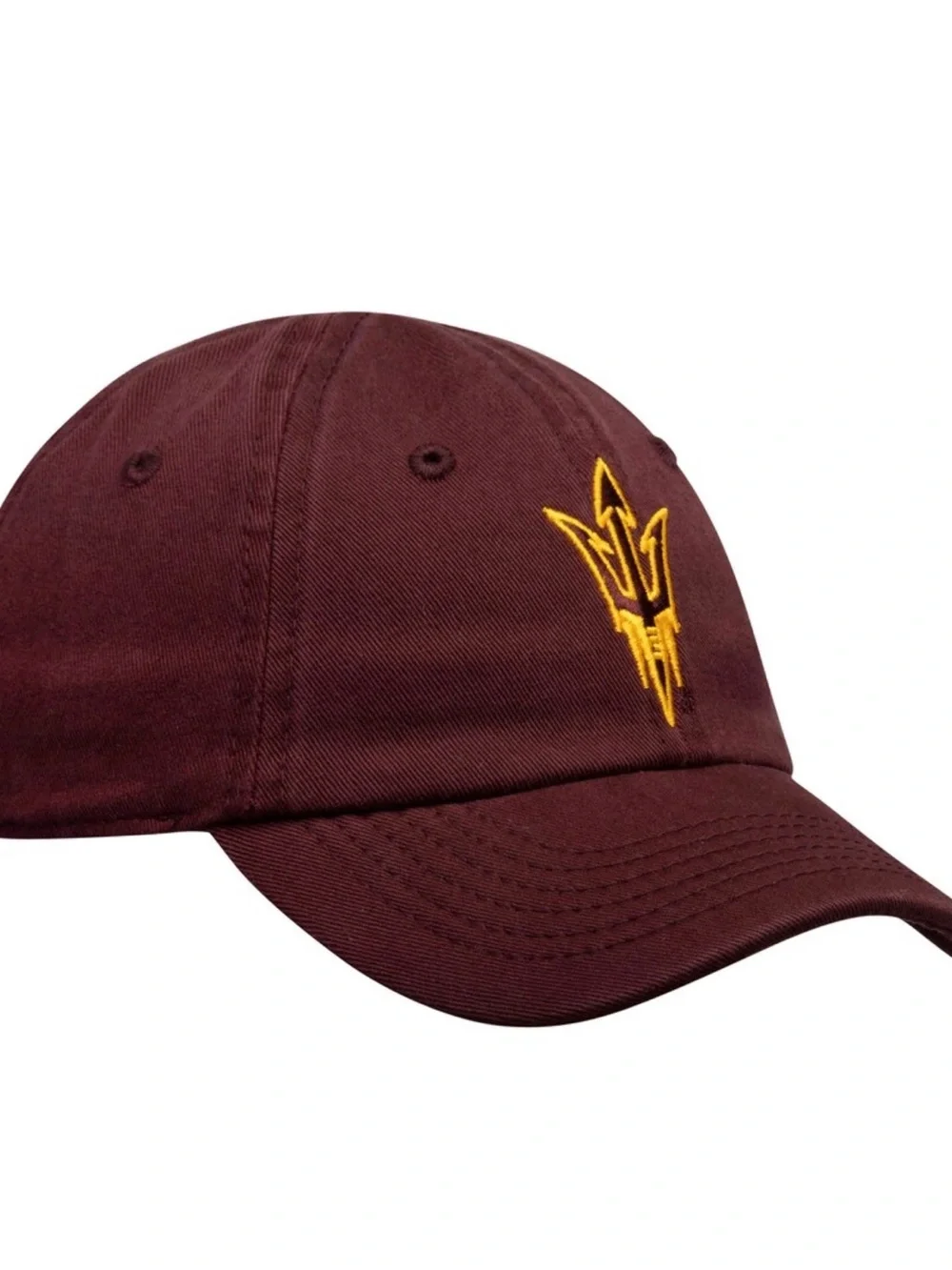 Maroon Infant ASU Arizona State University Baseball Cap Hat with Gold Trident